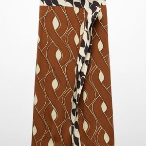 Mango: PRINTED RUFFLE SKIRT XXS